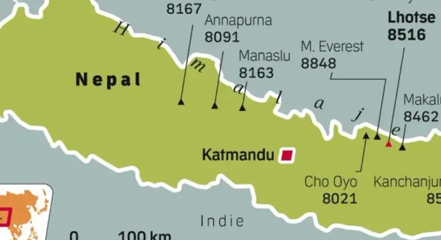 W jakim kraju jest Mount Everest? Nepal i Chiny pełna lokalizacja.